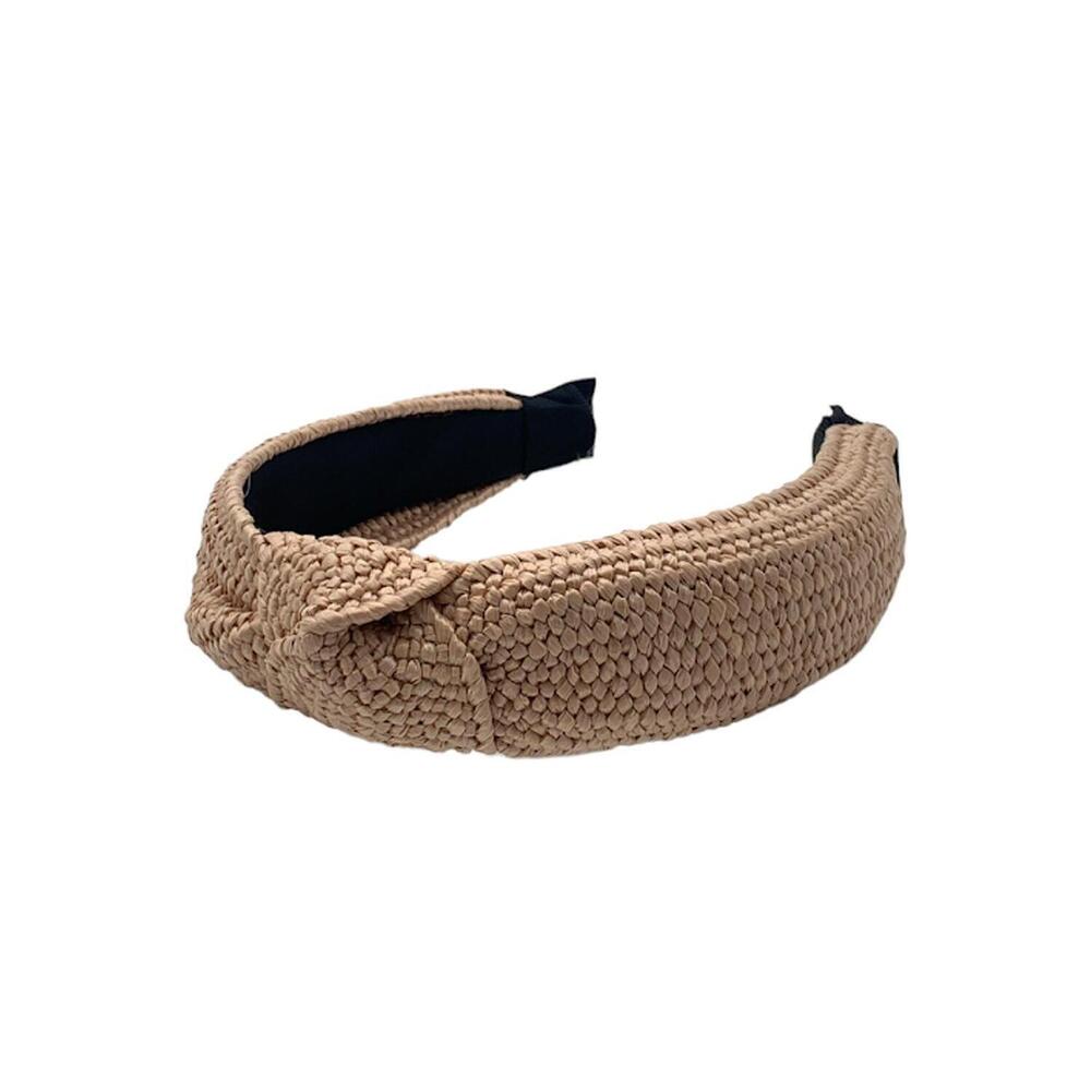 Locks & Mane Woven Knotted Headband Pink